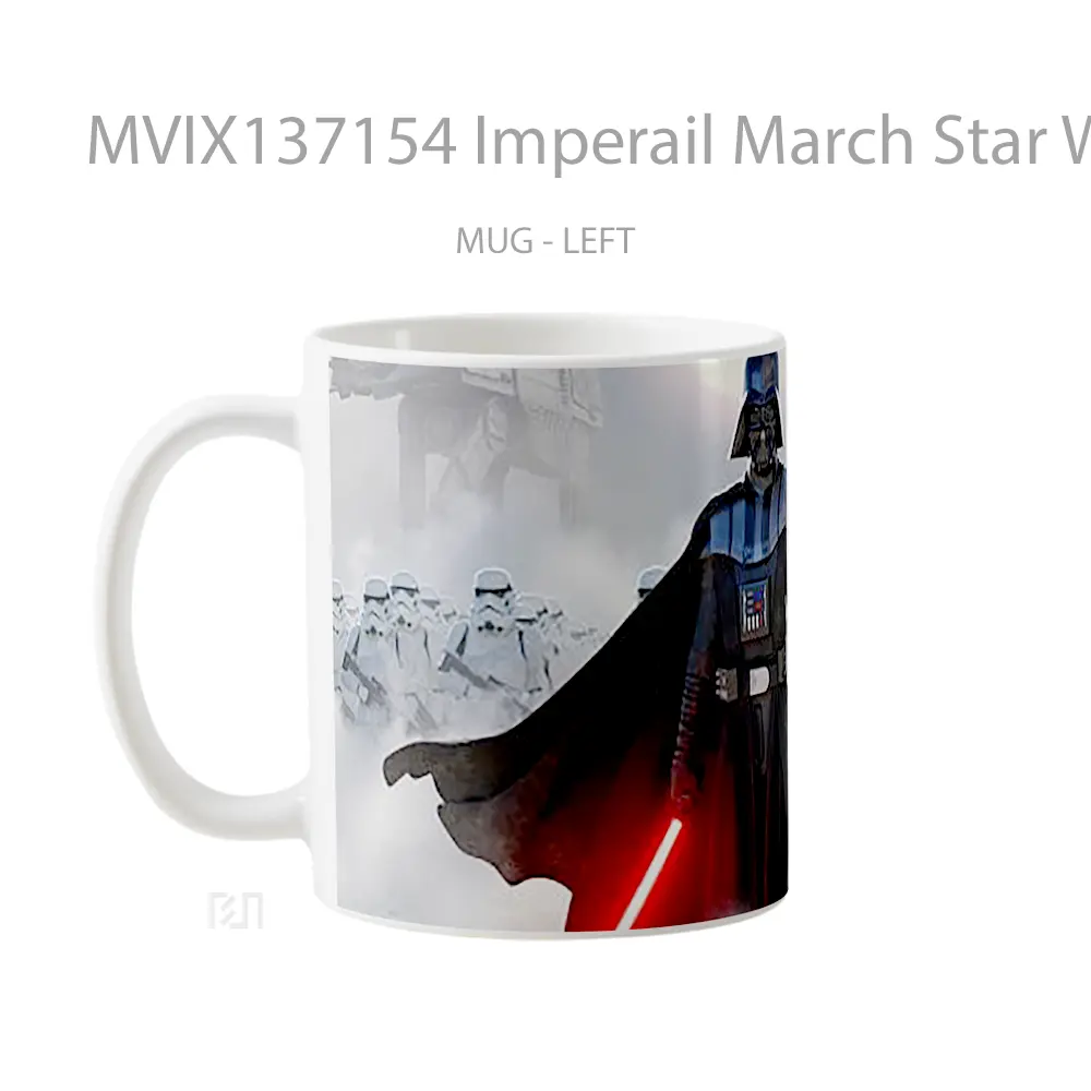 Mug Imperail March Star Wars Gelas Star Wars - All-side / Desain