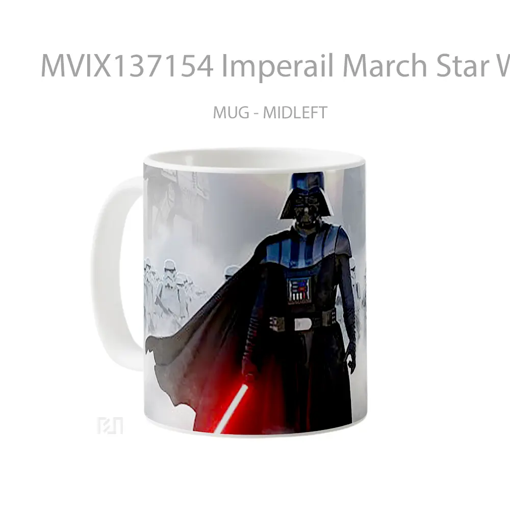 Mug Imperail March Star Wars Gelas Star Wars - All-side / Desain