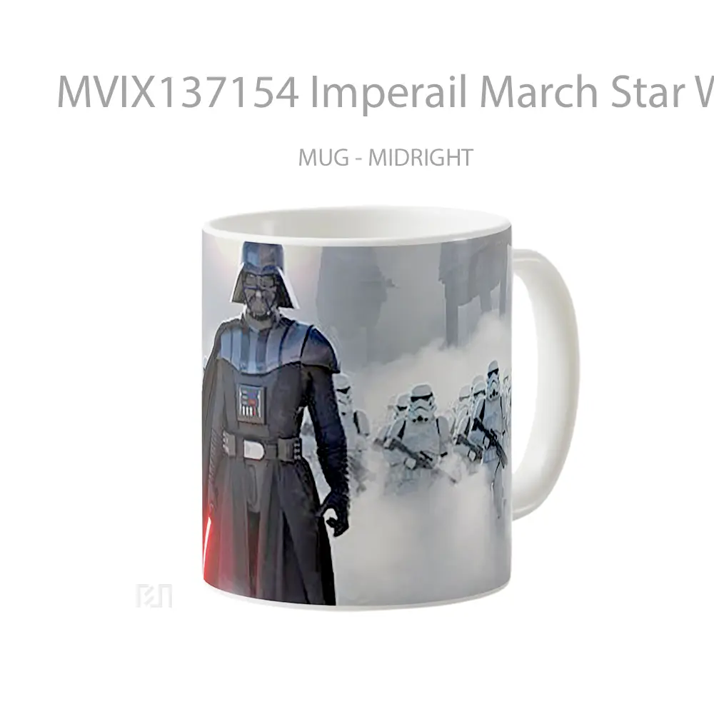 Mug Imperail March Star Wars Gelas Star Wars - All-side / Desain