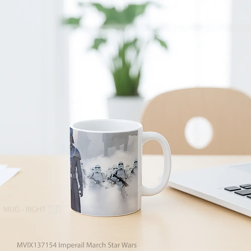 Mug Imperail March Star Wars Gelas Star Wars - All-side / Desain