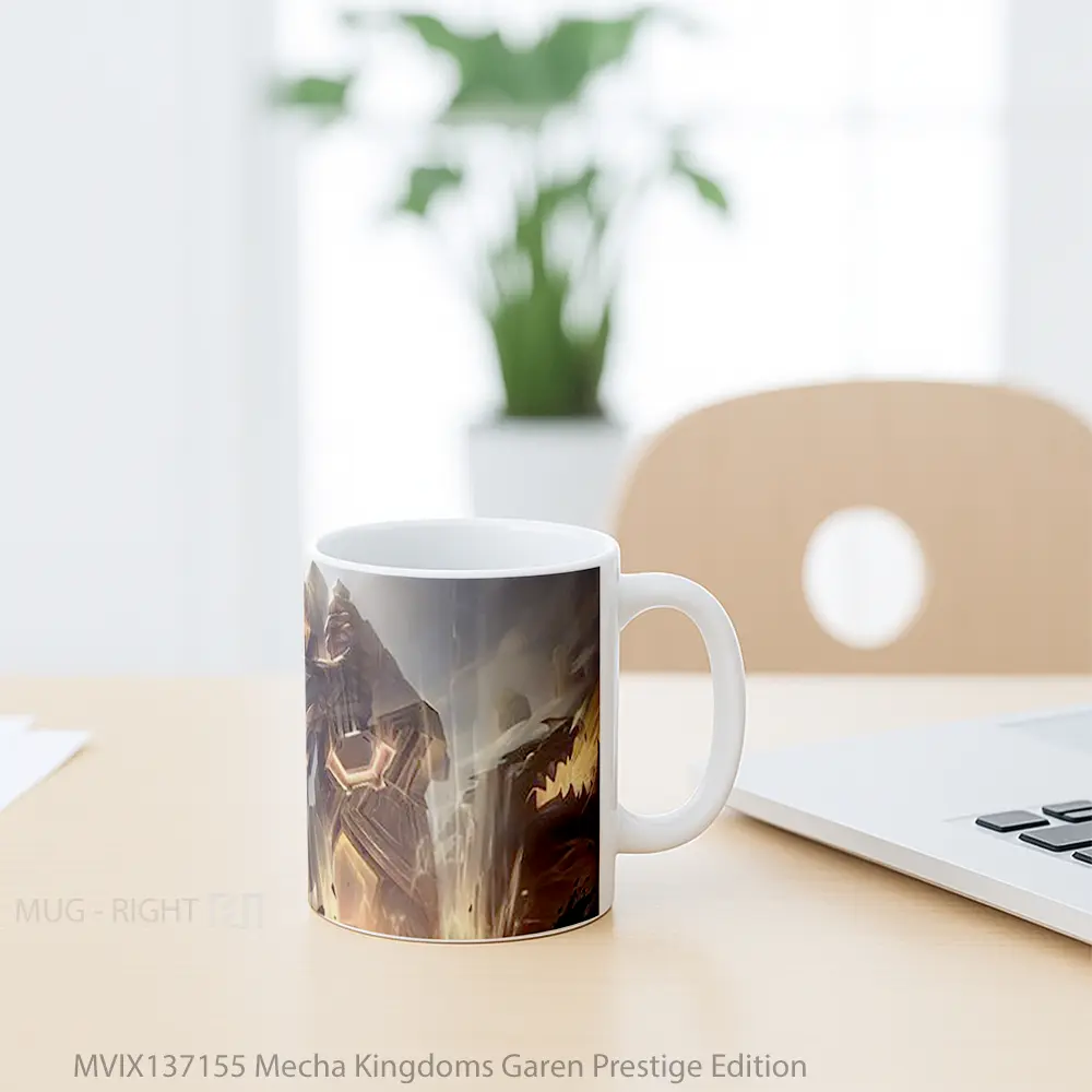 Mug Mecha Kingdoms Garen Prestige Edition Gelas Keramik Unik - All-side / Desain
