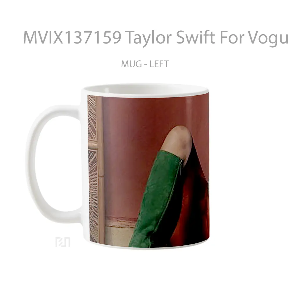 Mug Taylor Swift For Vogue Gelas Selebriti - All-side / Desain