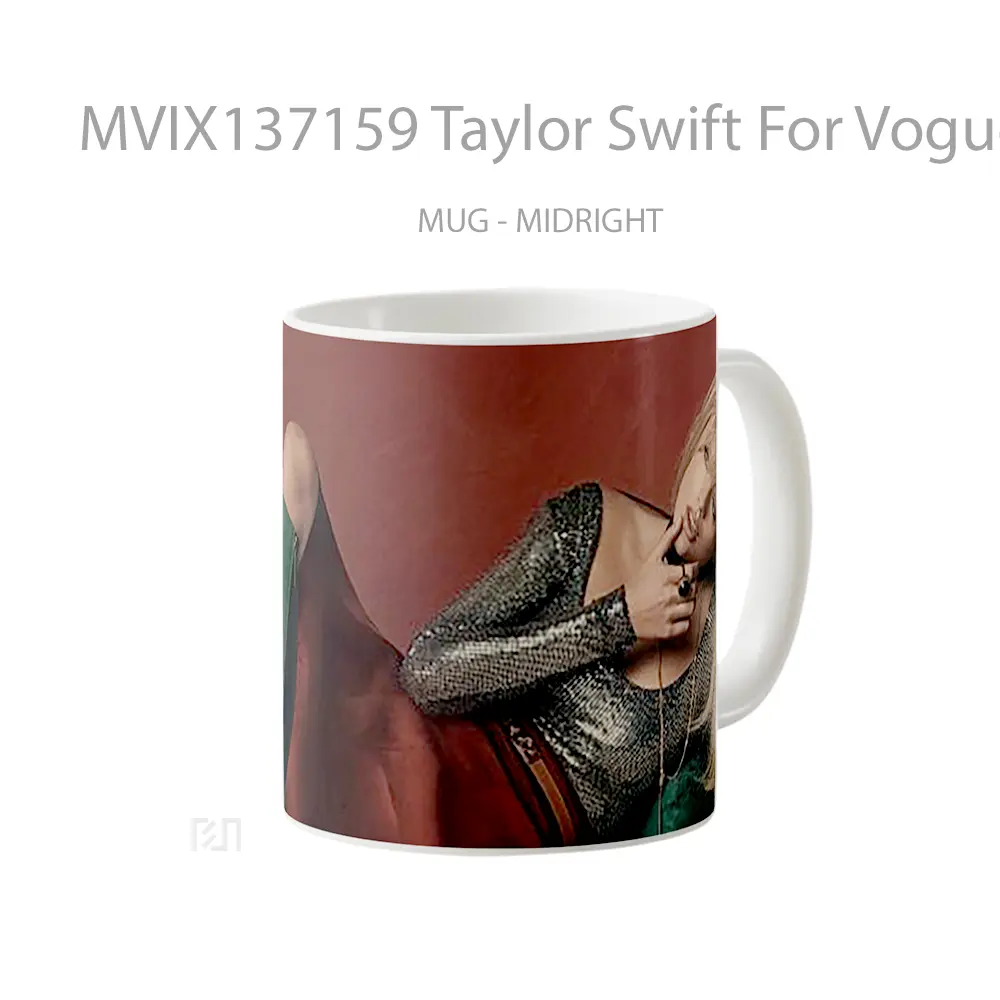 Mug Taylor Swift For Vogue Gelas Selebriti - All-side / Desain