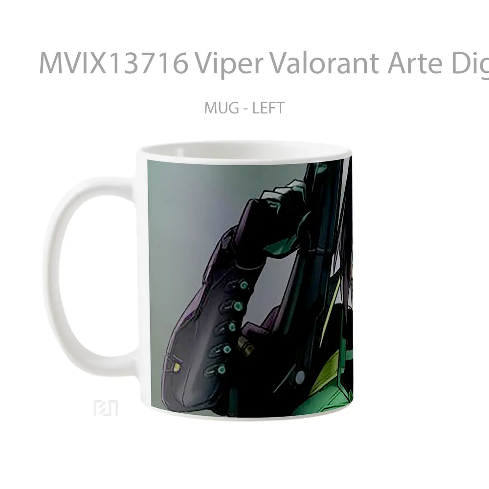 Mug Viper Valorant Arte Digital Cangkir Gamer - All-side / Desain