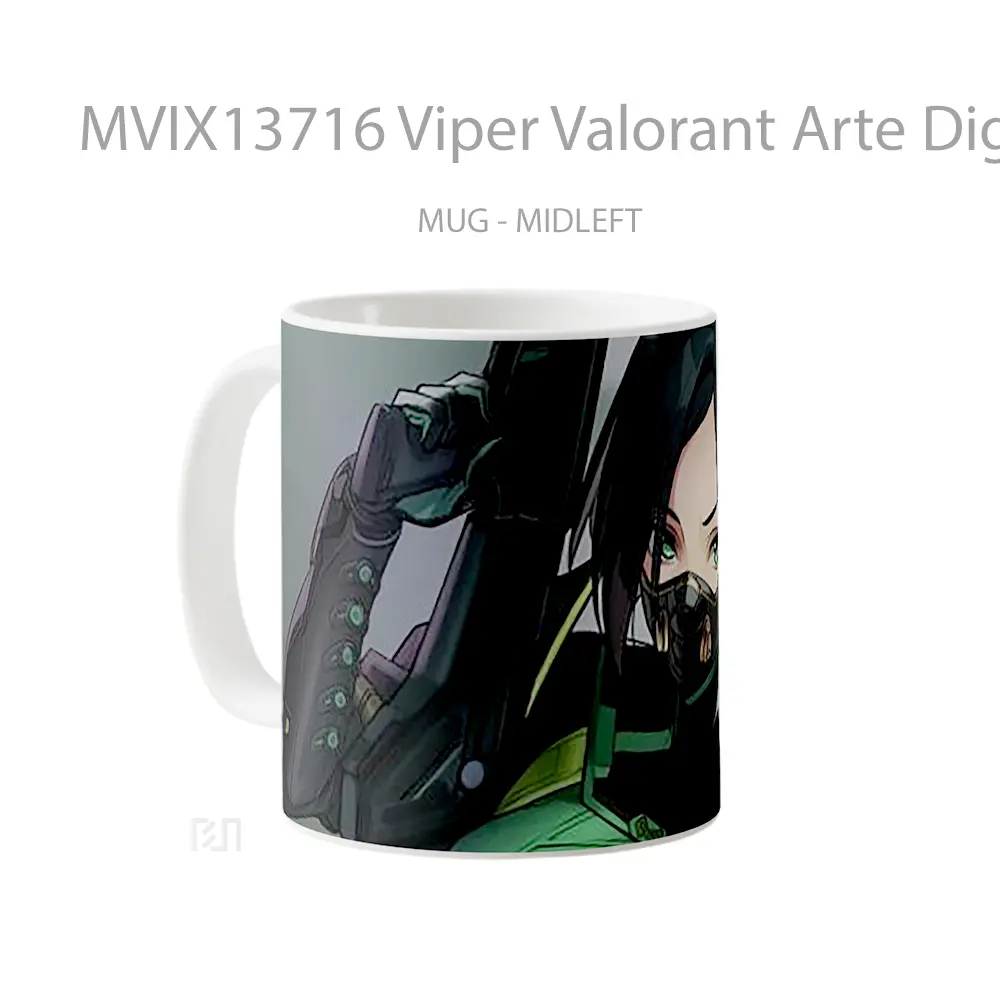 Mug Viper Valorant Arte Digital Cangkir Gamer - All-side / Desain