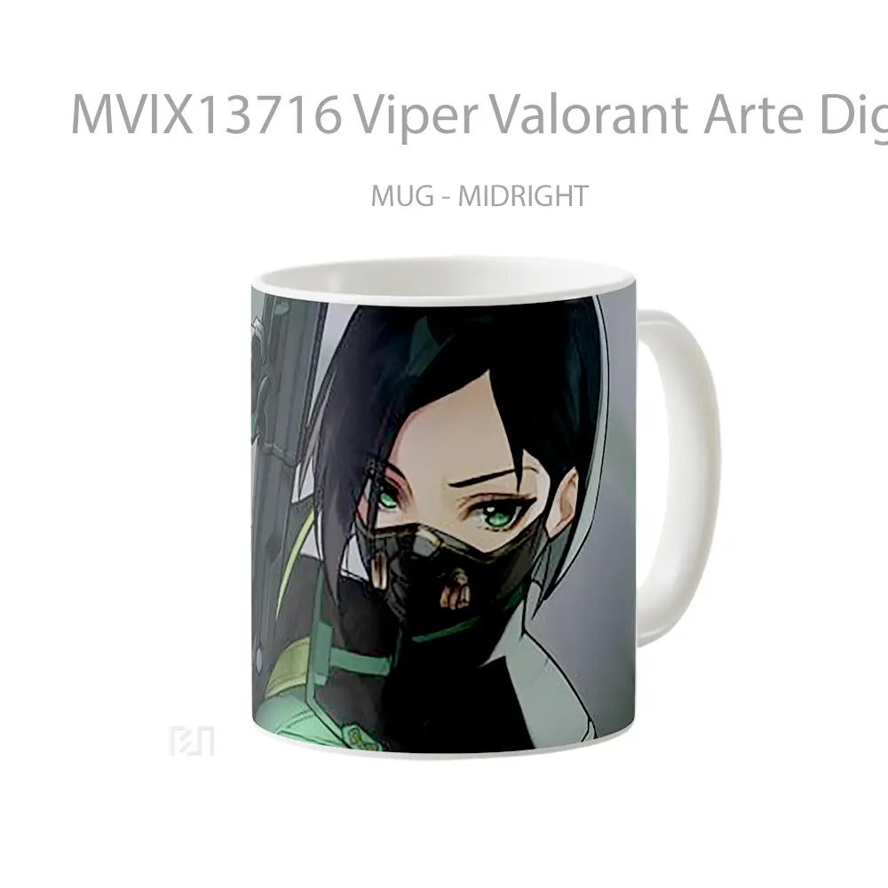 Mug Viper Valorant Arte Digital Cangkir Gamer - All-side / Desain