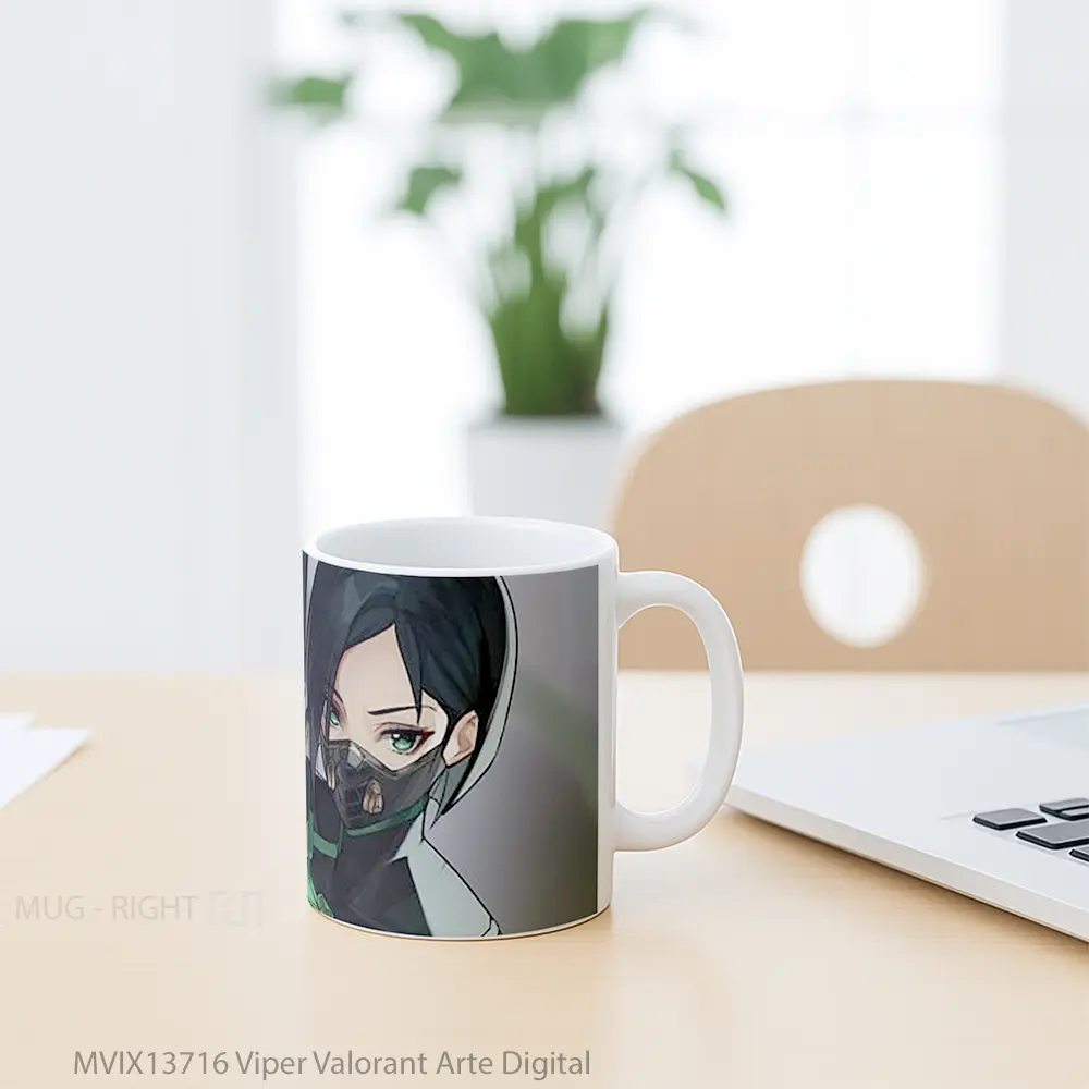 Mug Viper Valorant Arte Digital Cangkir Gamer - All-side / Desain