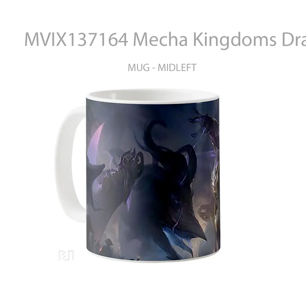 Mug Mecha Kingdoms Draven Splash Art Gelas Keramik Unik - All-side / Desain