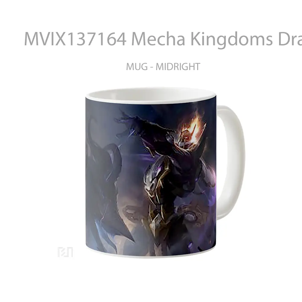 Mug Mecha Kingdoms Draven Splash Art Gelas Keramik Unik - All-side / Desain