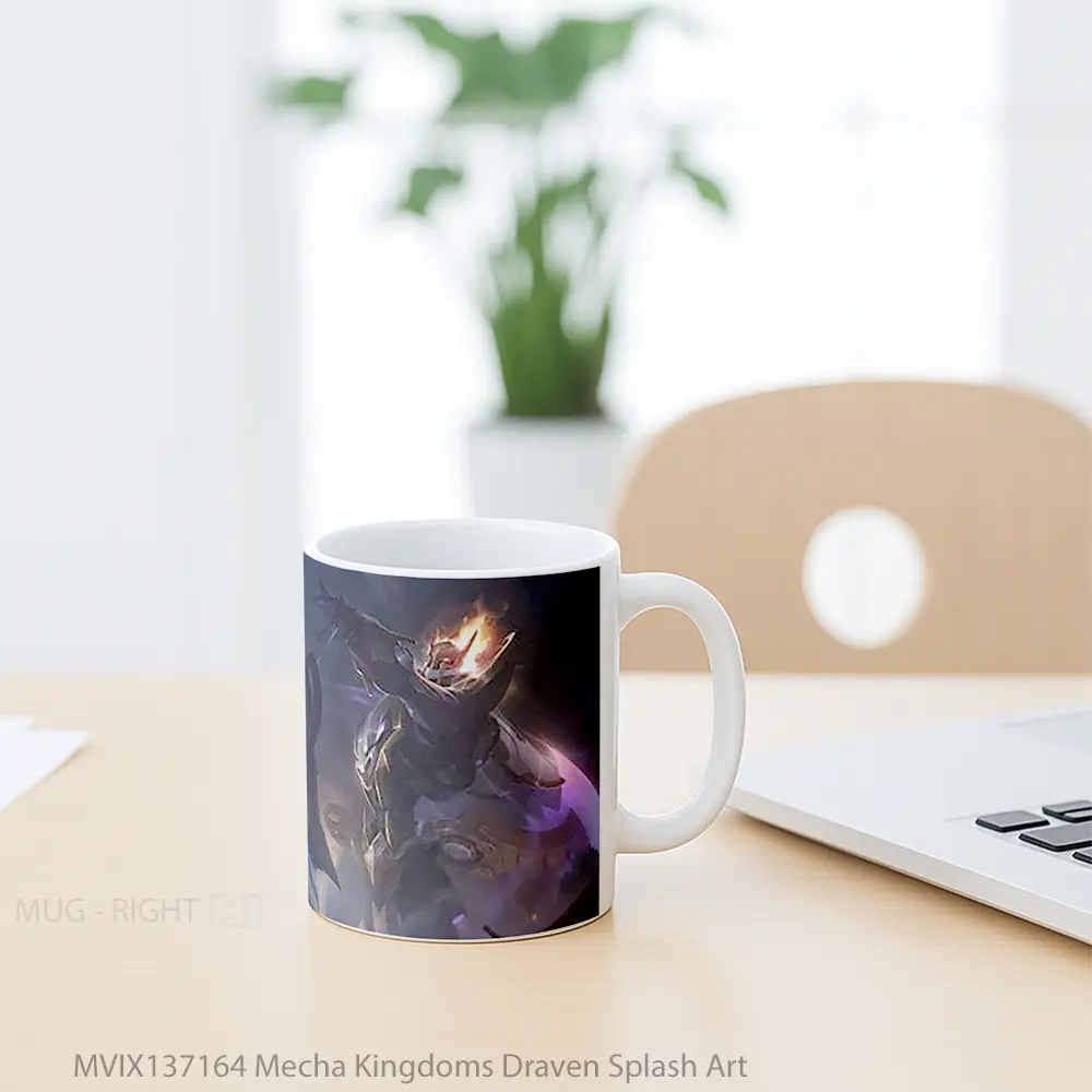 Mug Mecha Kingdoms Draven Splash Art Gelas Keramik Unik - All-side / Desain