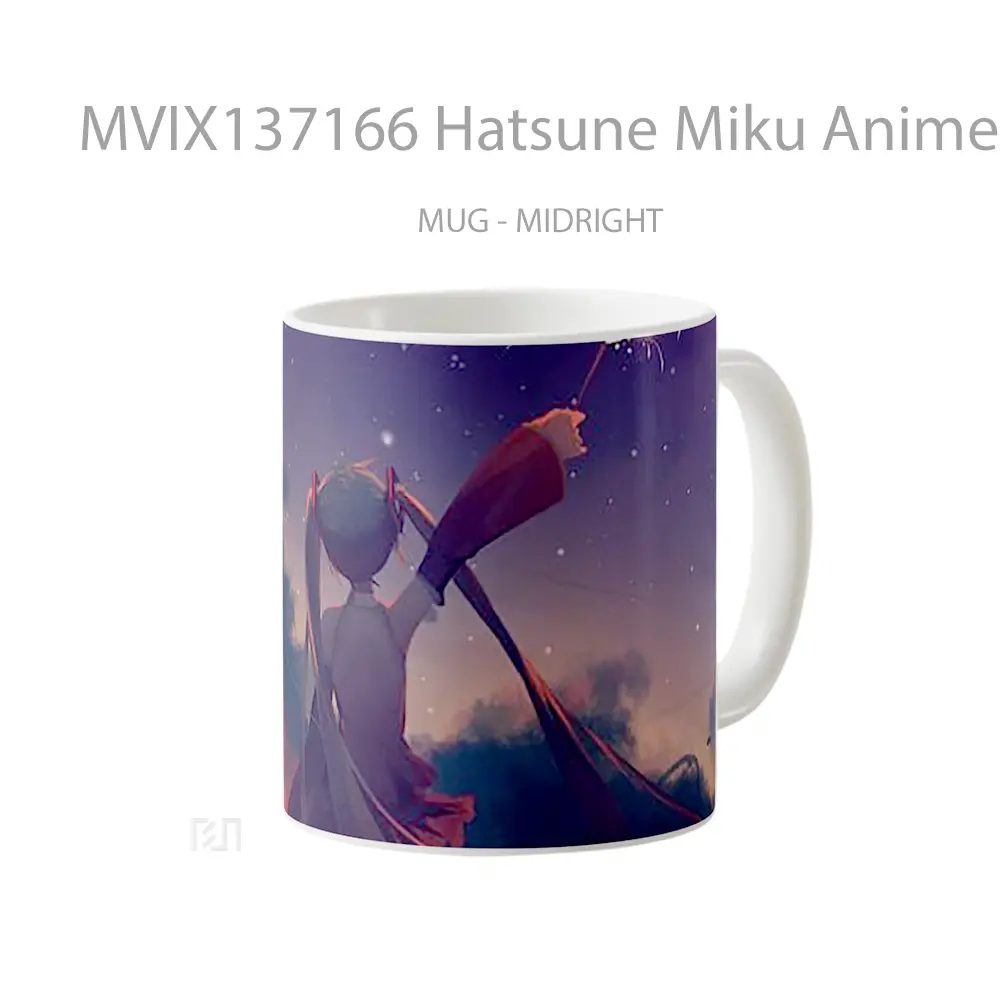 Mug Hatsune Miku Anime Girl V1 Cangkir Anime - All-side / Desain