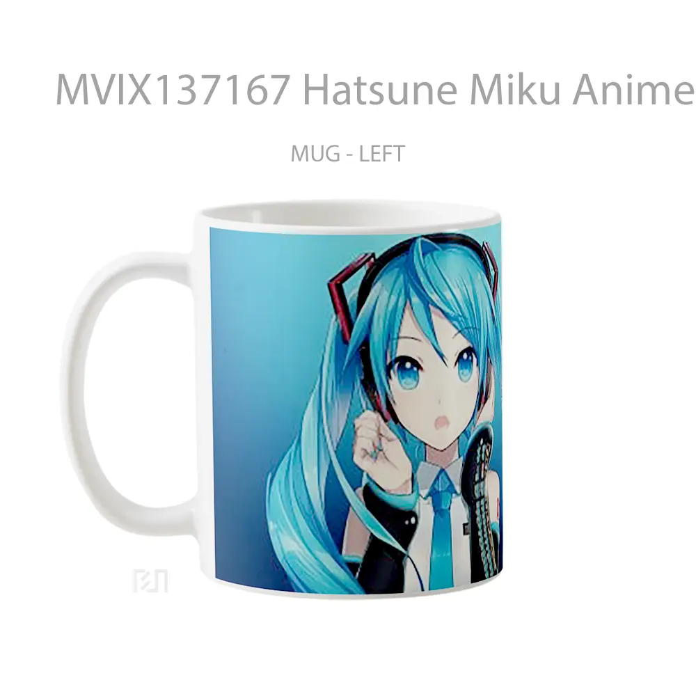 Mug Hatsune Miku Anime Girl Vocaloid Cangkir Anime - All-side / Desain