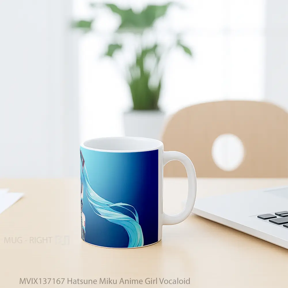 Mug Hatsune Miku Anime Girl Vocaloid Cangkir Anime - All-side / Desain