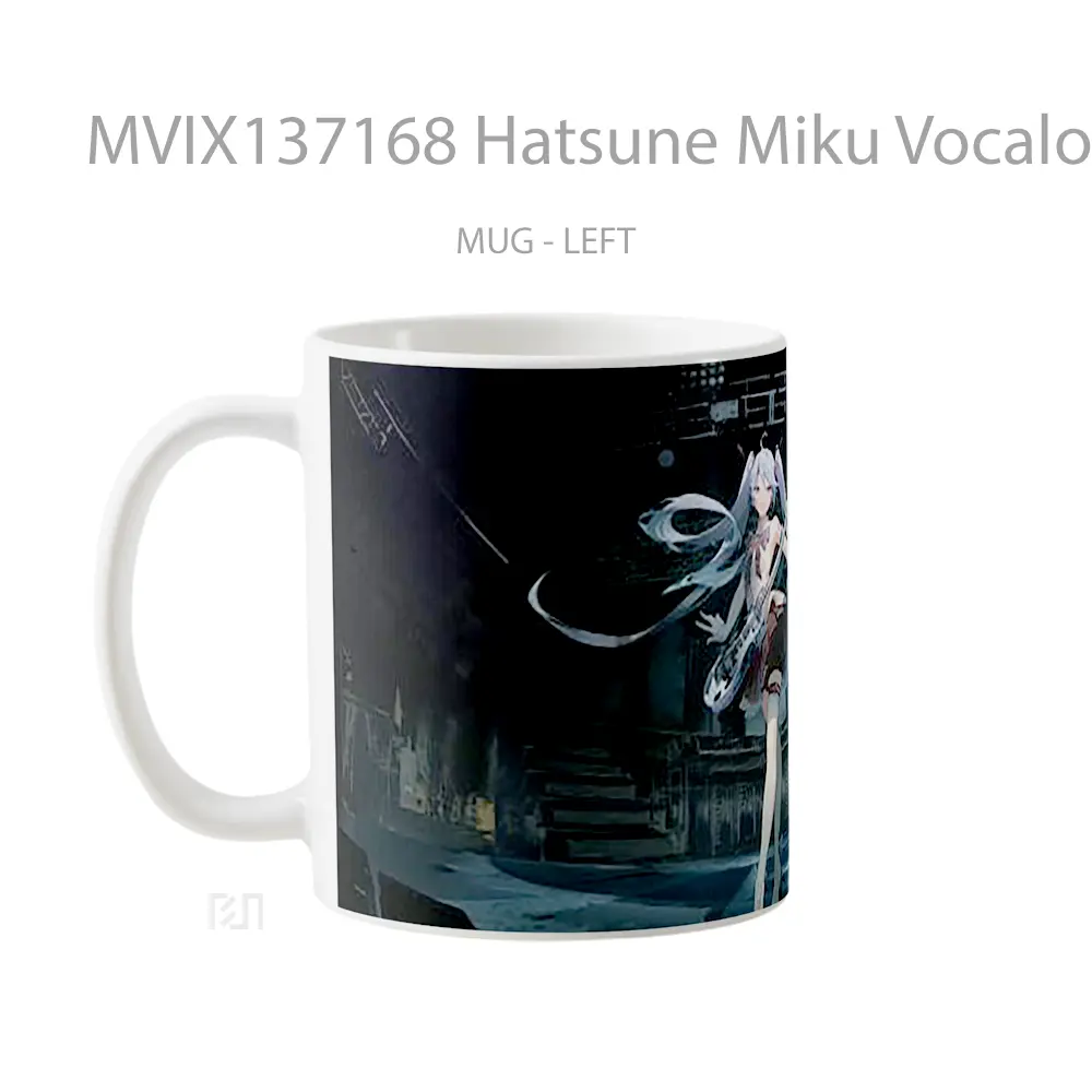 Mug Hatsune Miku Vocaloid Anime Girl Cangkir Anime - All-side / Desain