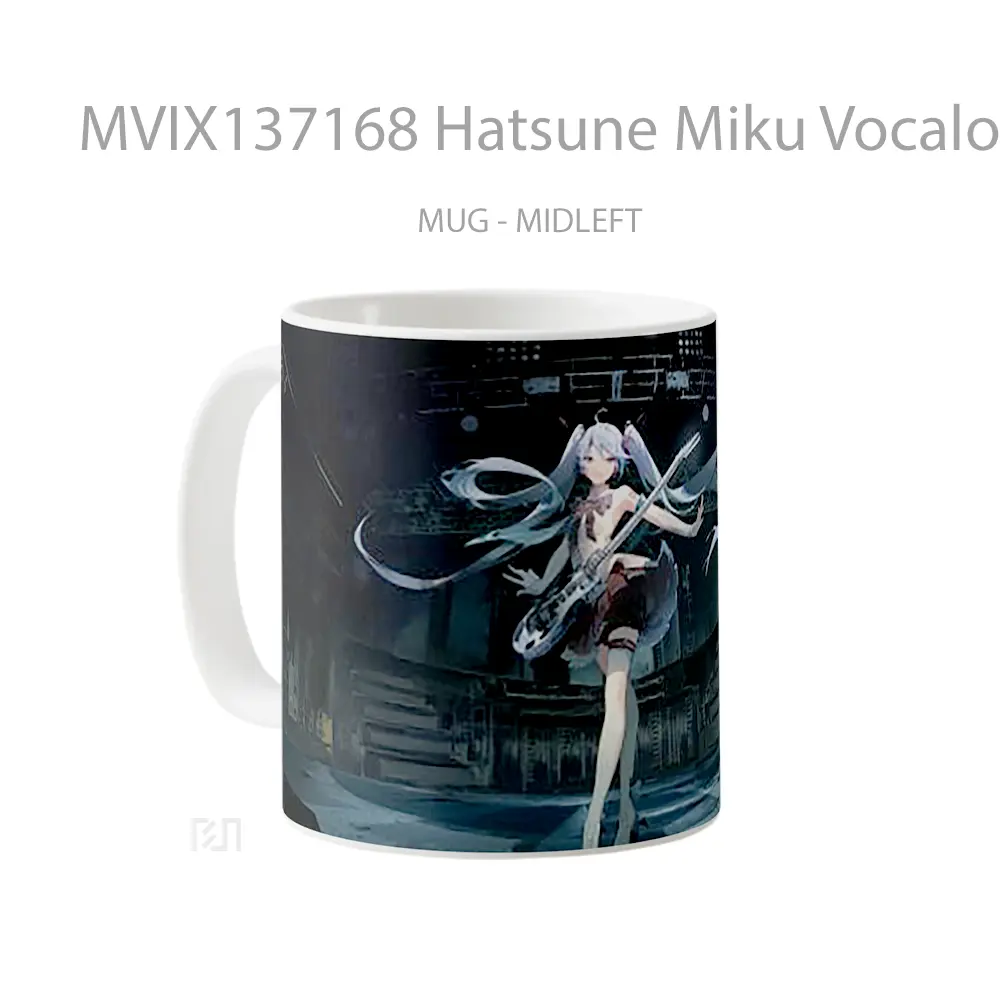 Mug Hatsune Miku Vocaloid Anime Girl Cangkir Anime - All-side / Desain
