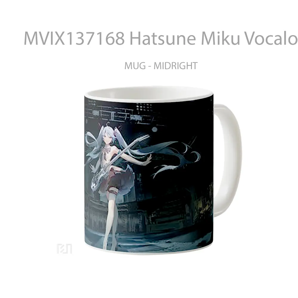 Mug Hatsune Miku Vocaloid Anime Girl Cangkir Anime - All-side / Desain
