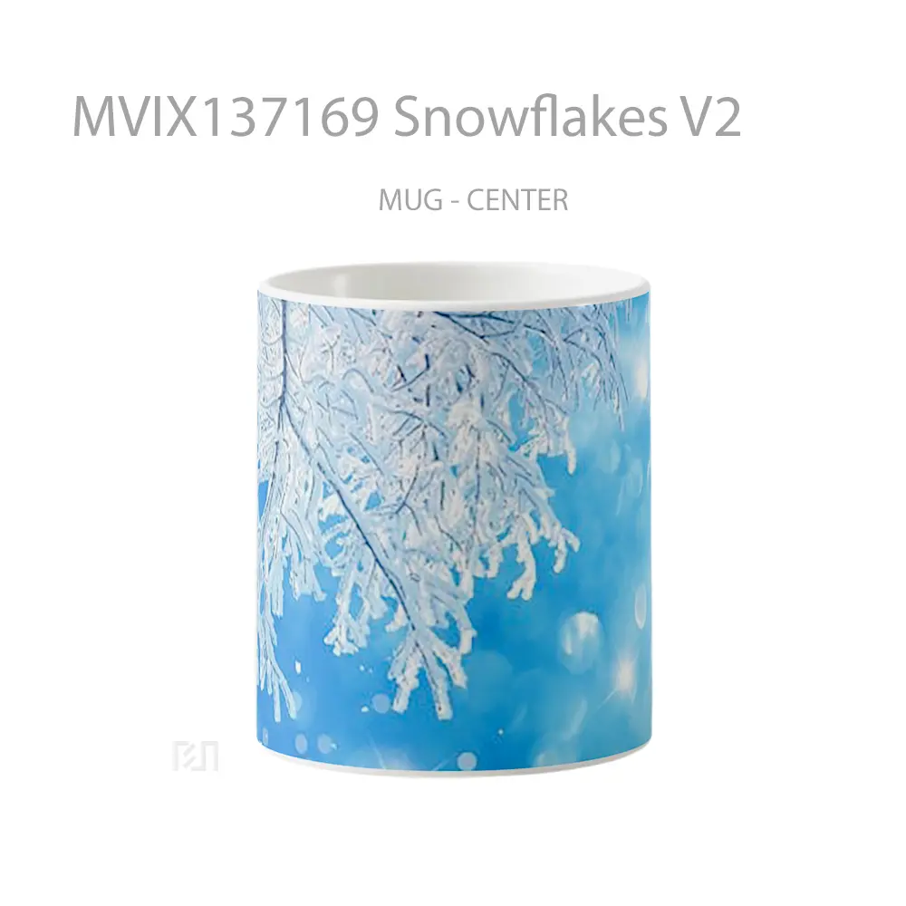 Mug Snowflakes V2 Gelas Keramik Unik