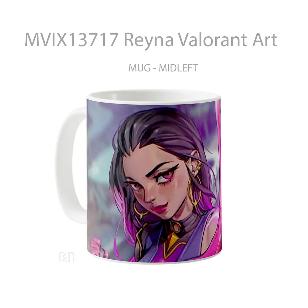Mug Reyna Valorant Art Cangkir Gamer - All-side / Desain