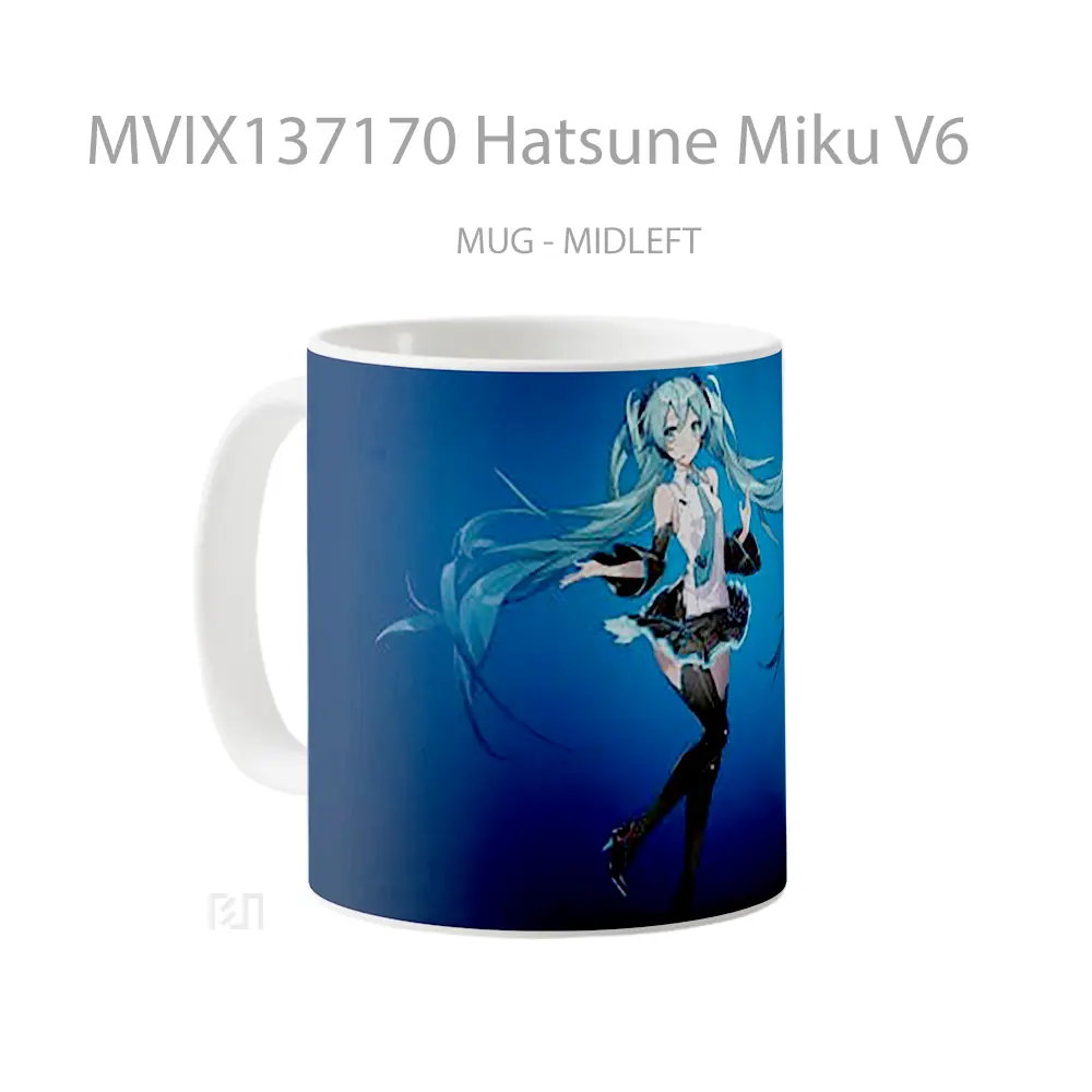 Mug Hatsune Miku V6 Gelas Keramik Unik - All-side / Desain