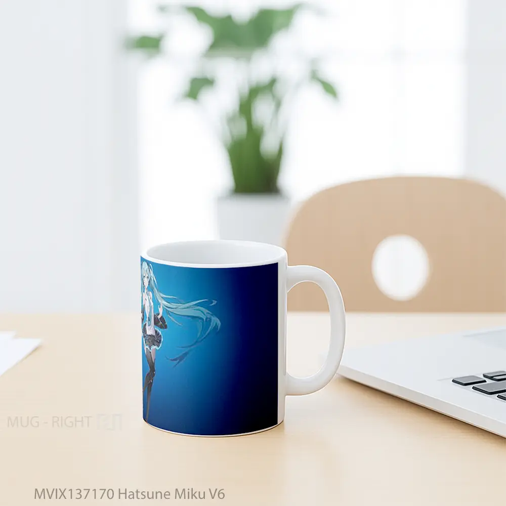 Mug Hatsune Miku V6 Gelas Keramik Unik - All-side / Desain