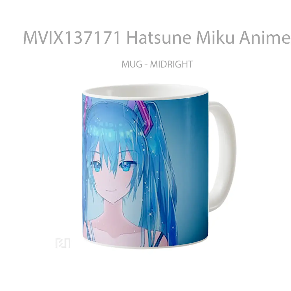 Mug Hatsune Miku Anime Girl V2 Cangkir Anime - All-side / Desain