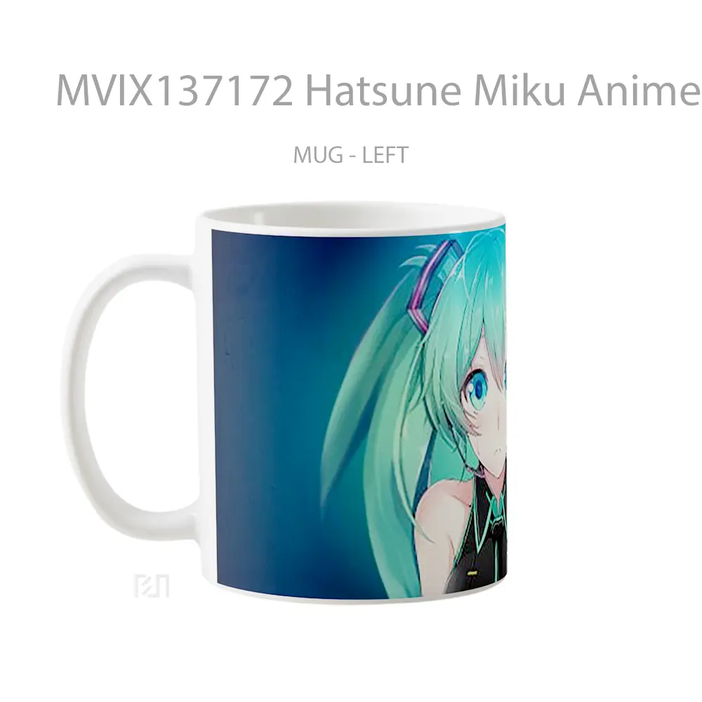 Mug Hatsune Miku Anime Girl V3 Cangkir Anime - All-side / Desain