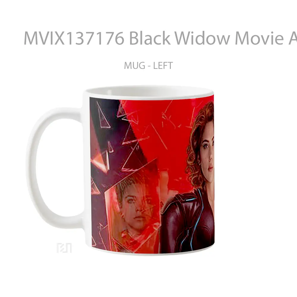 Mug Black Widow Movie Artwork Gelas Superhero - All-side / Desain