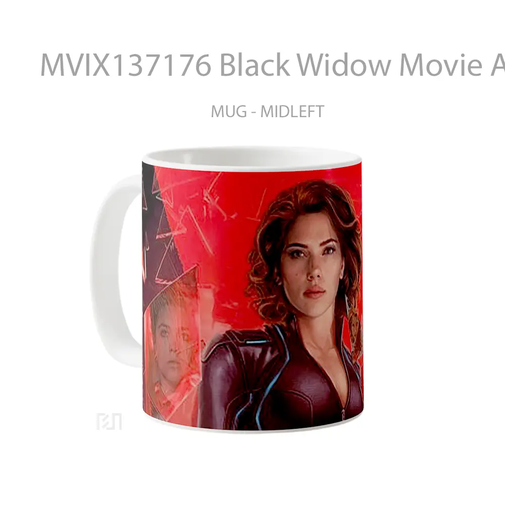 Mug Black Widow Movie Artwork Gelas Superhero - All-side / Desain