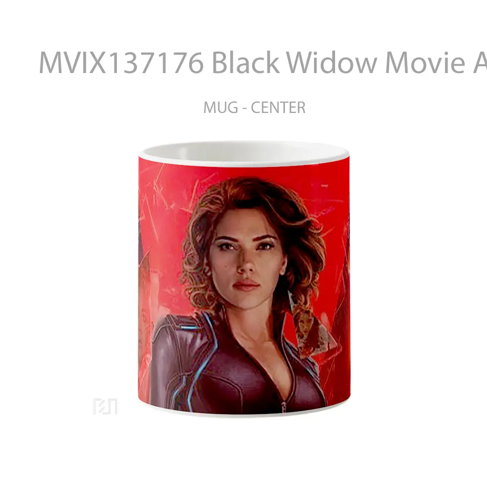 Mug Black Widow Movie Artwork Gelas Superhero