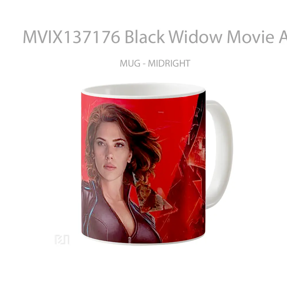 Mug Black Widow Movie Artwork Gelas Superhero - All-side / Desain