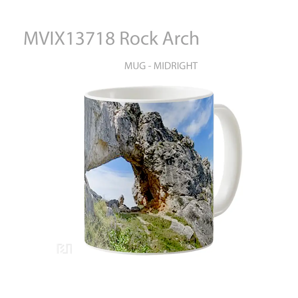 Mug Rock Arch Gelas Keramik Unik - All-side / Desain