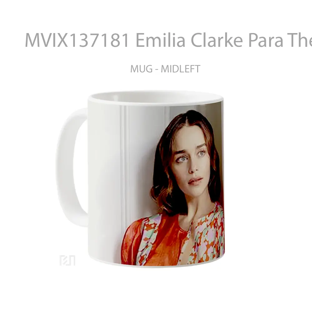 Mug Emilia Clarke Para The Observer Magazine Gelas Keramik Unik - All-side / Desain