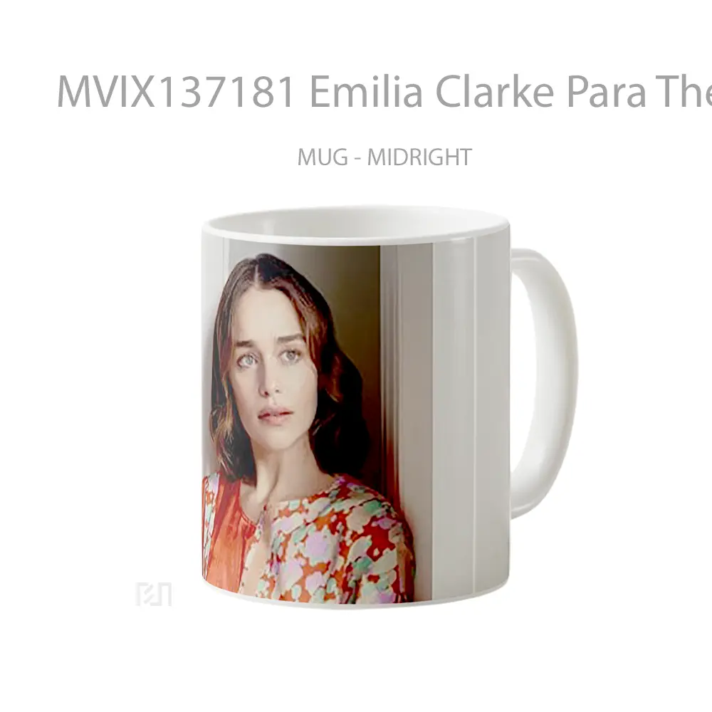 Mug Emilia Clarke Para The Observer Magazine Gelas Keramik Unik - All-side / Desain