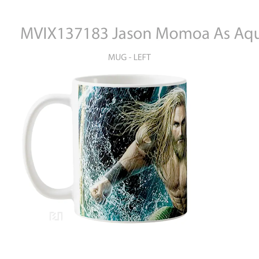 Mug Jason Momoa As Aquaman Gelas Superhero - All-side / Desain