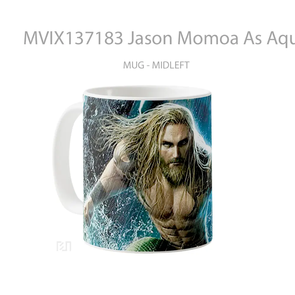 Mug Jason Momoa As Aquaman Gelas Superhero - All-side / Desain