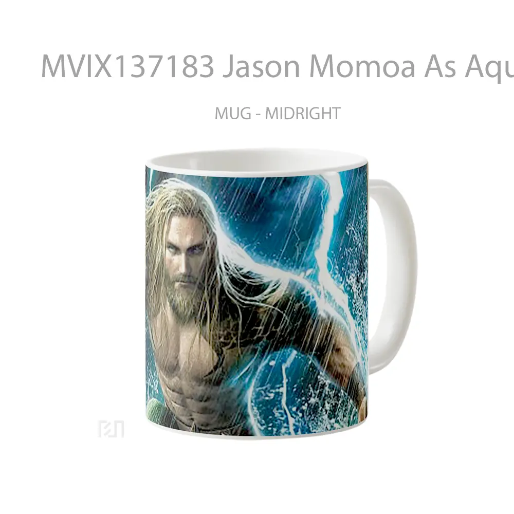 Mug Jason Momoa As Aquaman Gelas Superhero - All-side / Desain