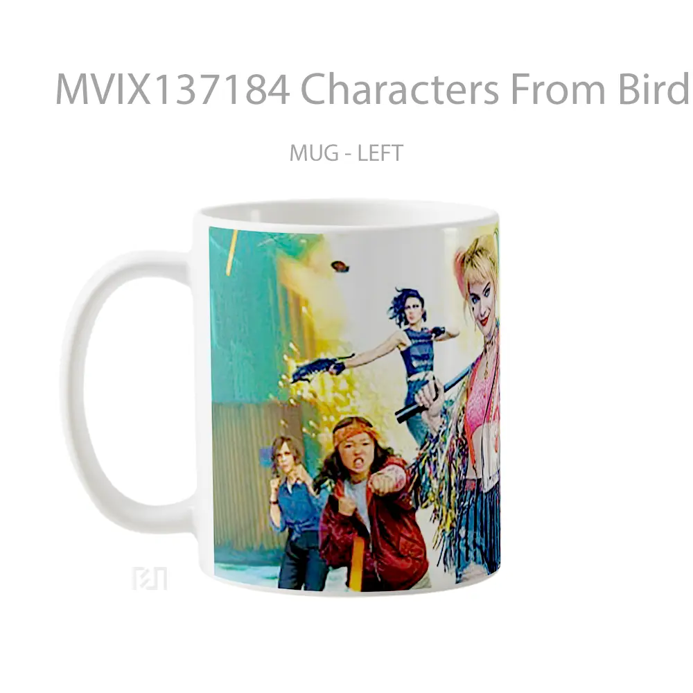 Mug Characters From Birds Of Prey Gelas Hewan Lucu - All-side / Desain