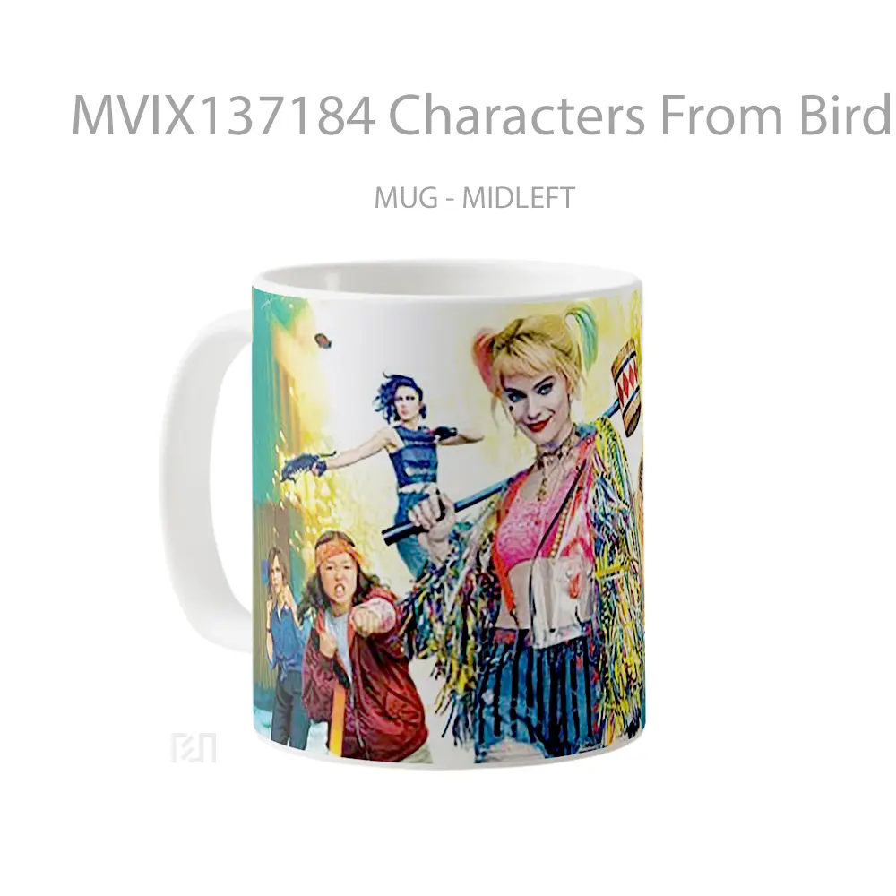 Mug Characters From Birds Of Prey Gelas Hewan Lucu - All-side / Desain
