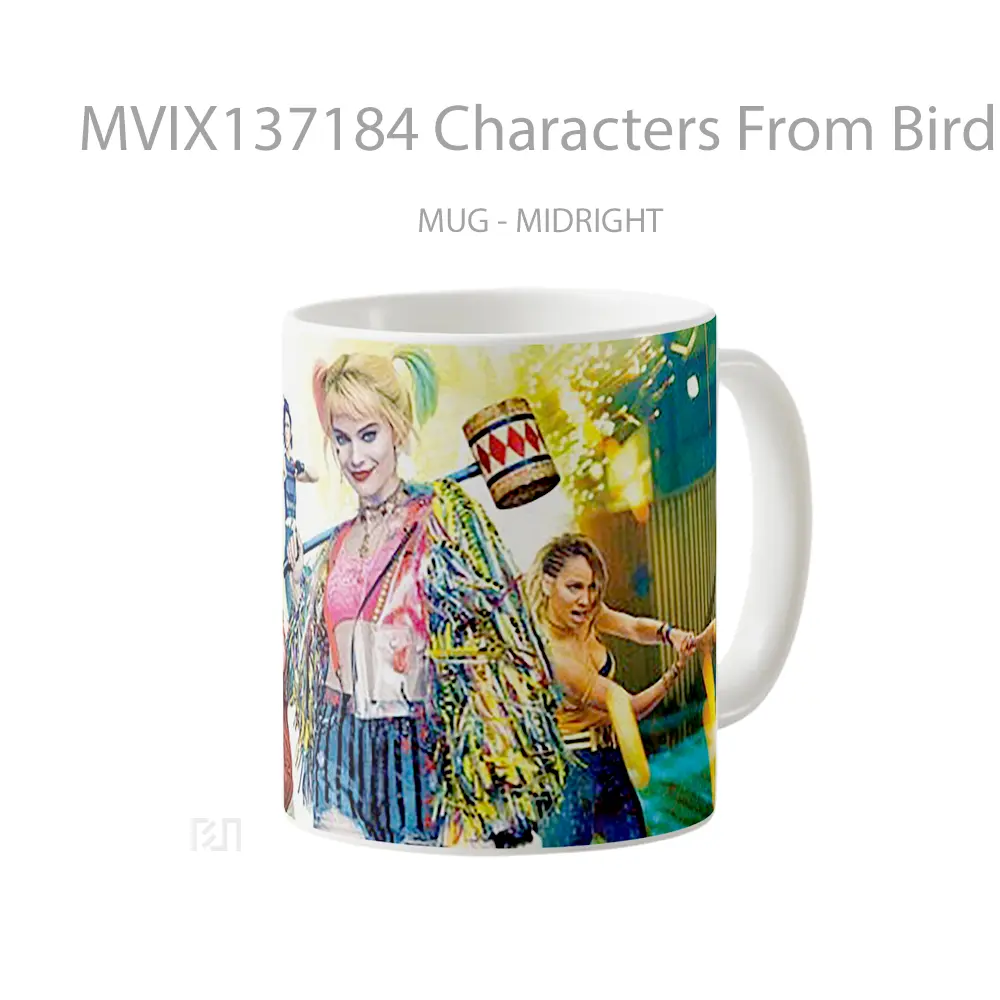 Mug Characters From Birds Of Prey Gelas Hewan Lucu - All-side / Desain