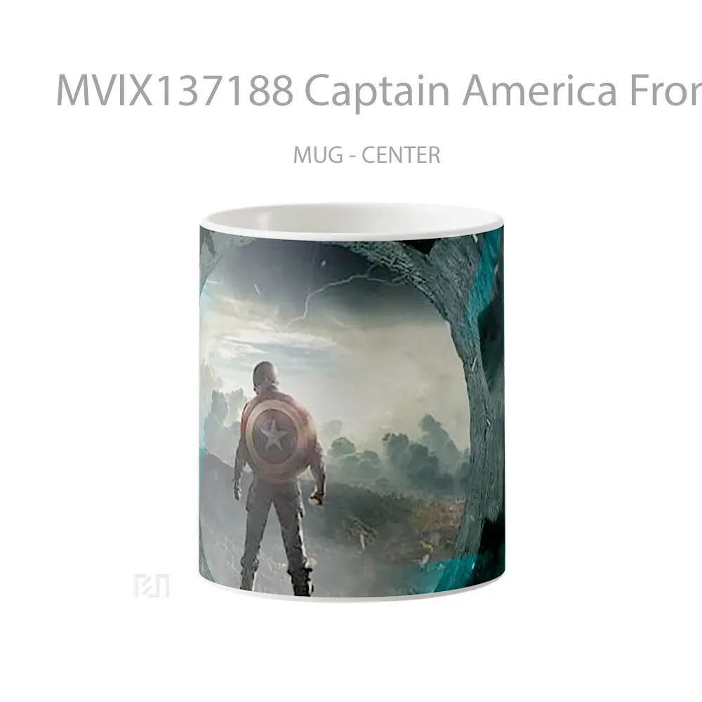Mug Captain America From The Back Gelas Superhero