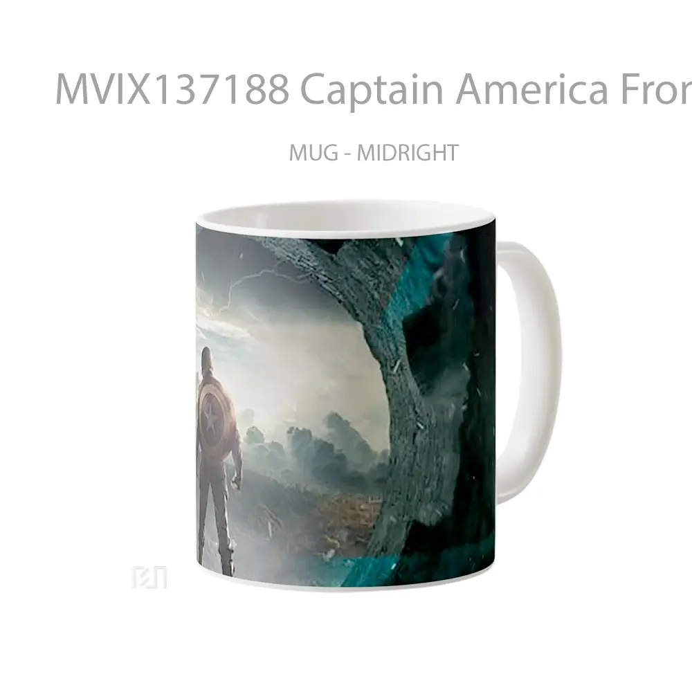 Mug Captain America From The Back Gelas Superhero - All-side / Desain