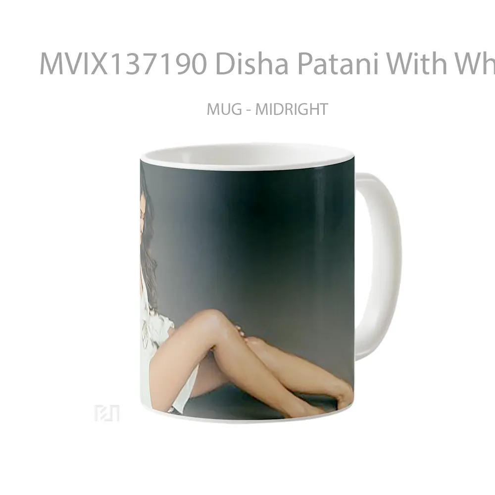Mug Disha Patani With White Dress Gelas Keramik Unik - All-side / Desain