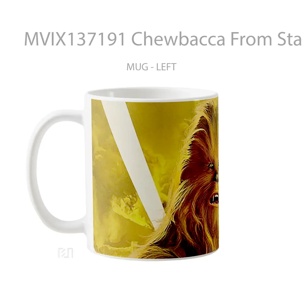 Mug Chewbacca From Star Wars Gelas Star Wars - All-side / Desain