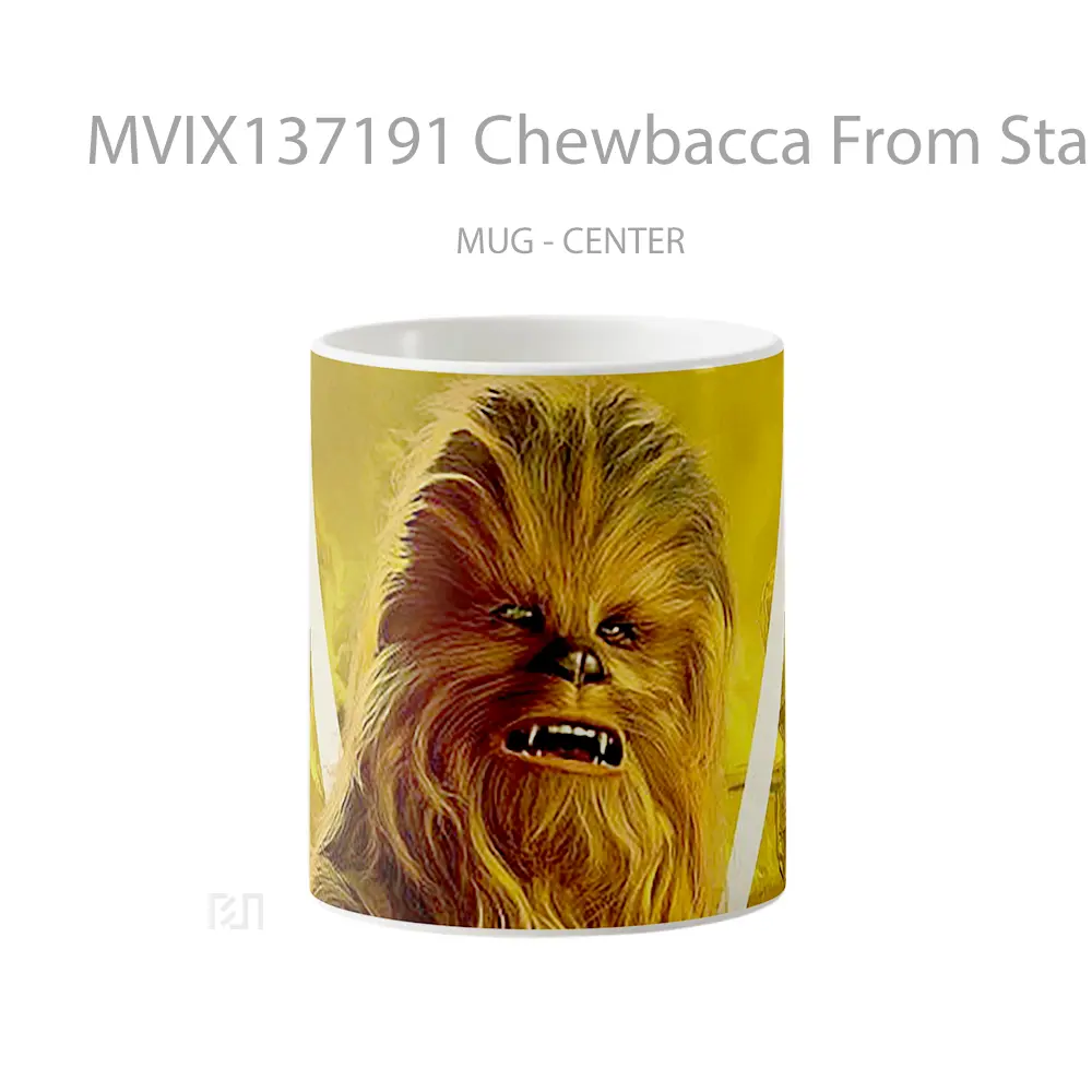 Mug Keramik Premium SNI - Mug Chewbacca From Star Wars Gelas Star Wars