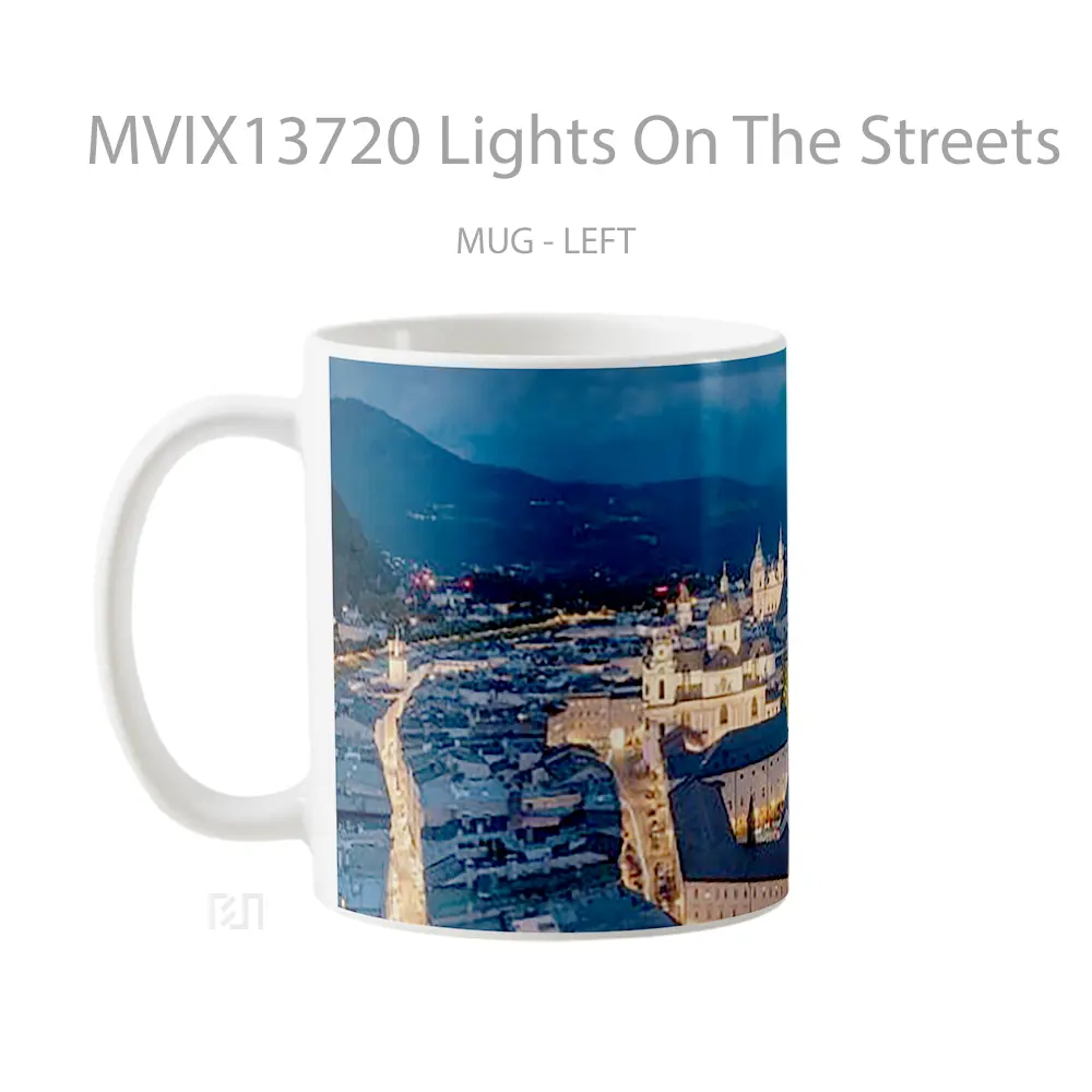 Mug Lights On The Streets Gelas Keramik Unik - All-side / Desain