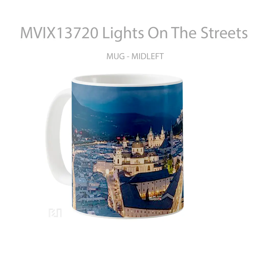 Mug Lights On The Streets Gelas Keramik Unik - All-side / Desain