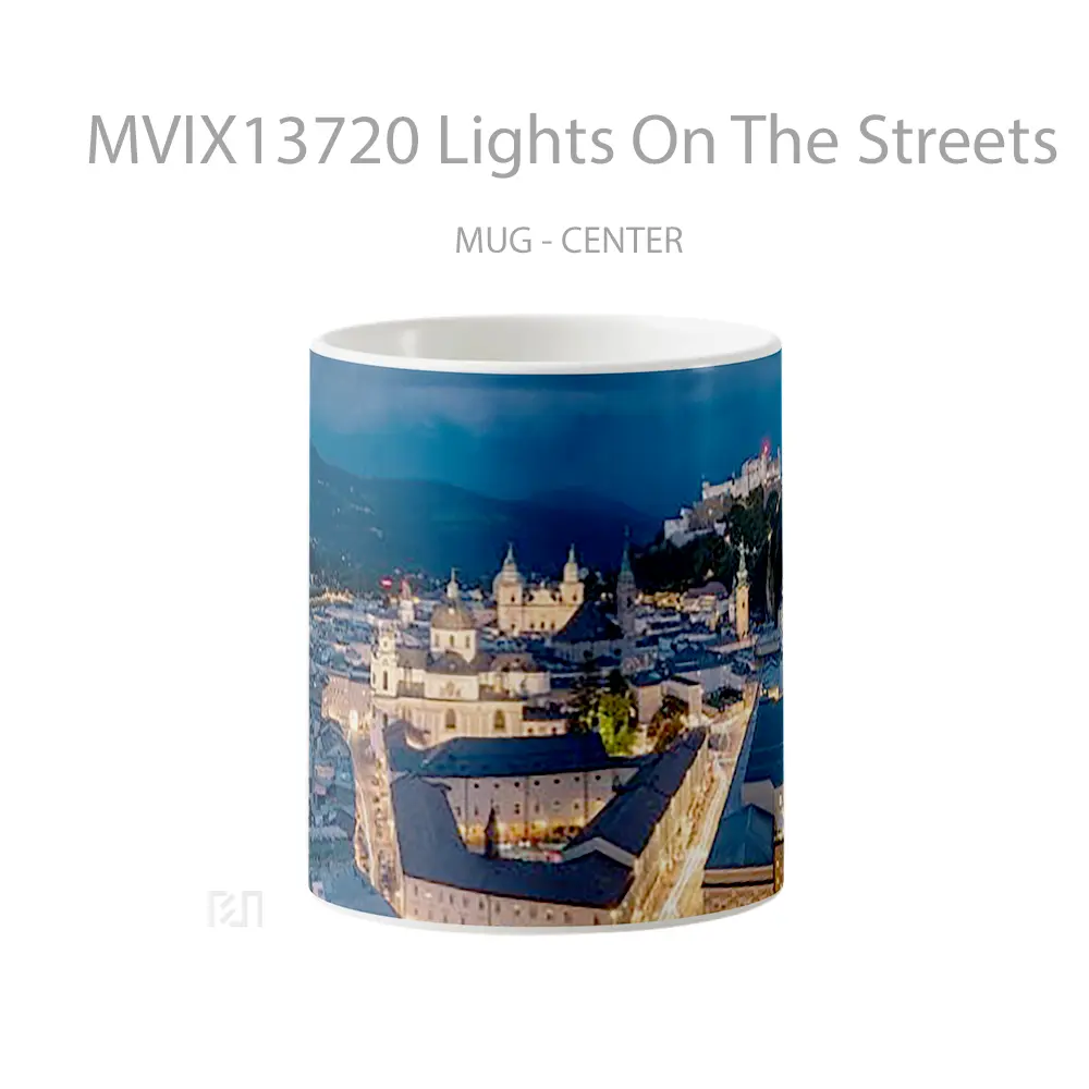 Mug Keramik Premium SNI - Mug Lights On The Streets Gelas Keramik Unik