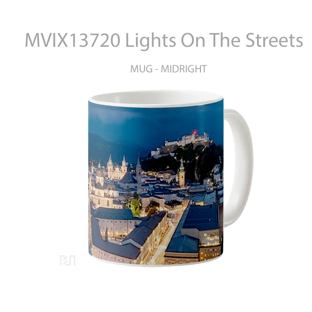 Mug Lights On The Streets Gelas Keramik Unik - All-side / Desain
