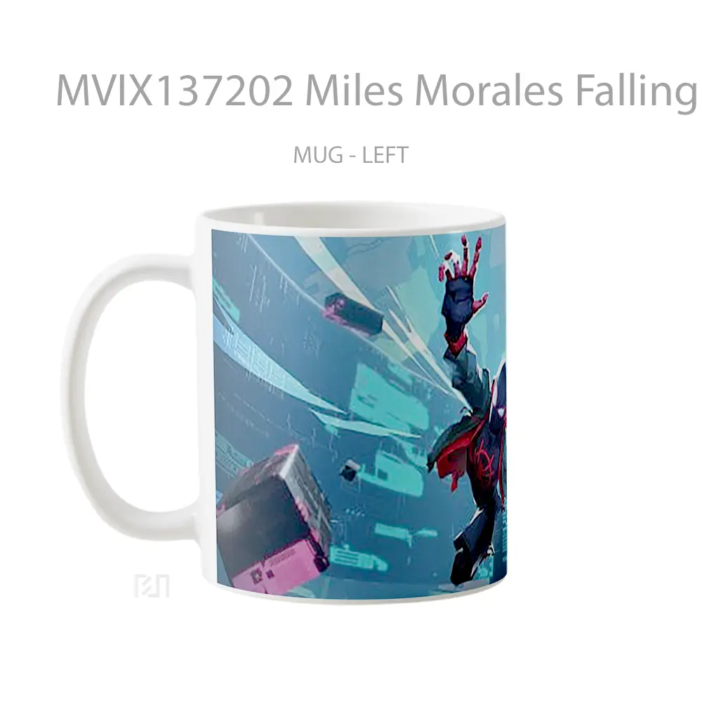 Mug Miles Morales Falling Gelas Keramik Unik - All-side / Desain