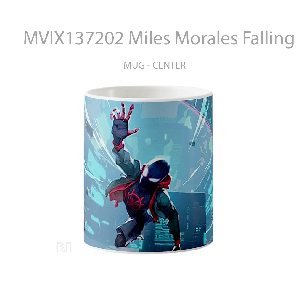 Mug Miles Morales Falling Gelas Keramik Unik